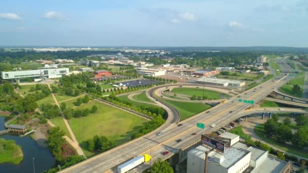 Vidéo Aérienne Bill Clinton Presidential Park Little Rock Arkansas 