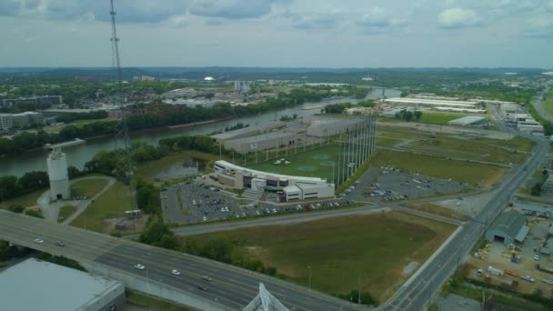 Vista Aerea Del Paesaggio Urbano Nashville Tennessee Stati Uniti — Video Stock