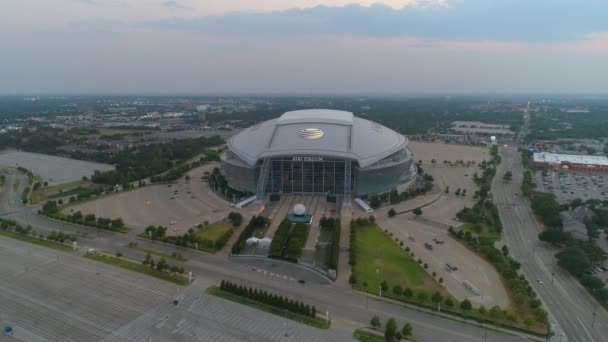 アーリントン テキサス州 アメリカ合衆国の スタジアムの空撮 — ストック動画