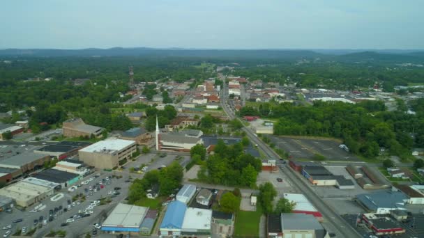 Gröna Cookeville Stadsbilden Tennessee Usa — Stockvideo