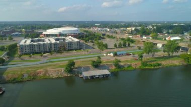 Nehir kenarında Little Rock Arkansas ABD