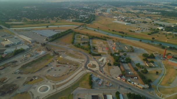 Doğa Manzara Fort Worth Teksas Trinity Nehrin — Stok video