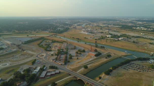 Paesaggio Naturale Fort Worth Texas Lungo Fiume Trinity — Video Stock