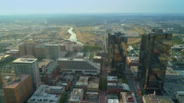 Vidéo Drone Aérien Panoramique Fort Worth Texas — Video