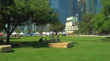 Austin Texas çiftçilerin piyasa ve piknik park