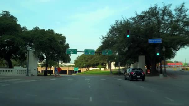 Voiture Conduite Sur Les Routes Dallas Texas — Video