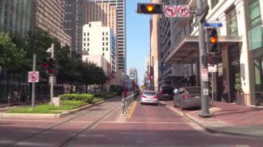 Houston Texas Main Street yol 4 k 24 p sürüş