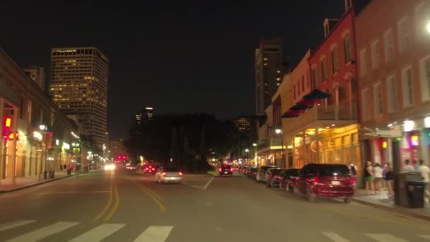 Centro Nueva Orleans French Quarter 24P — Vídeo de stock