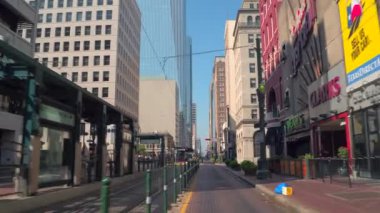 Main Street Houston Texas üzerinde sürüş
