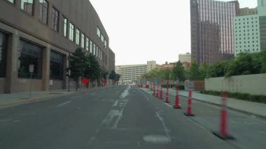 Şehir sürüş Dallas Texas Harwood sokak