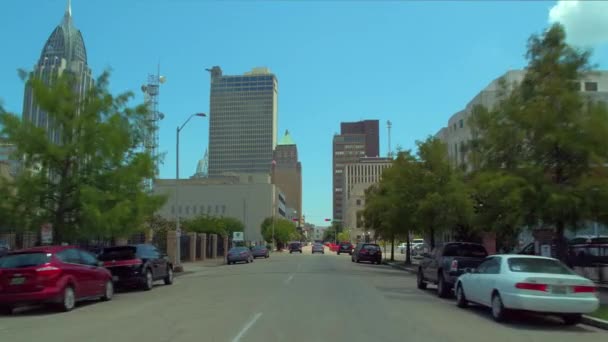 Placas Condução Mobile Alabama — Vídeo de Stock