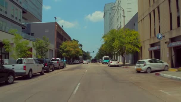 Şehir Merkezindeki Baton Rouge Sürüş — Stok video