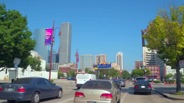 Jazdy Przez Houston Texas — Wideo stockowe