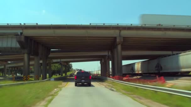 Seguindo Caminhão Estrada — Vídeo de Stock