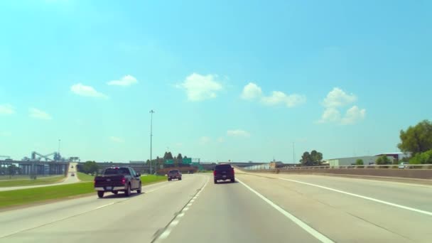 Highway Driving East Baton Rouge — Stock Video