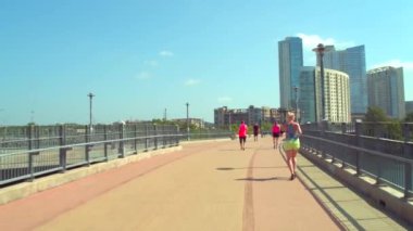 Pfluger yaya köprüsü Austin Texas ABD