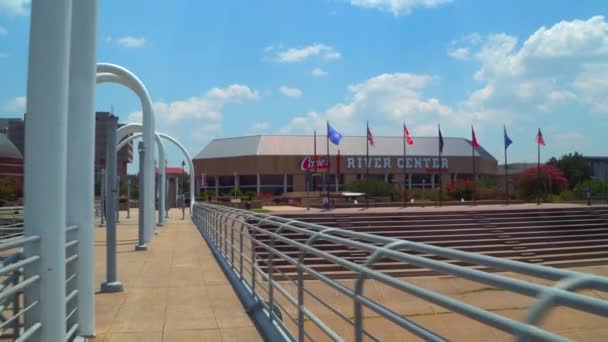 Video Movimento Baton Rouge City Docks — Video Stock