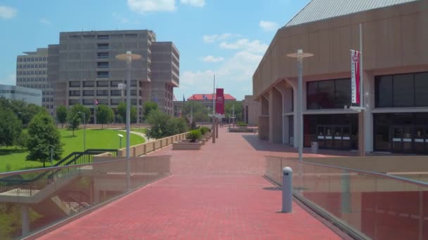 Verhogen Van Canes River Center Arena Baton Rouge Louisiana — Stockvideo