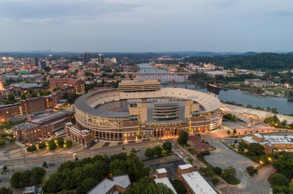 Knoxville Usa 2018 Luftaufnahme Der Neyland Sports Stadion Arena Der — Stockfoto