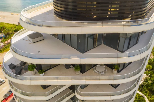 Miami Beach Floryda Usa Września 2018 Fotografii Antenowe Drone Faena — Zdjęcie stockowe