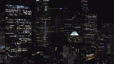 Gece hava görüntüleri Seattle Wa