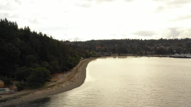 Seattle Lincoln Park Natura Krajobraz — Wideo stockowe