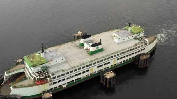 Seattle Ferry Carregamento Carros — Vídeo de Stock