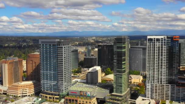 Panorama Aéreo Bellevue Washington — Vídeos de Stock