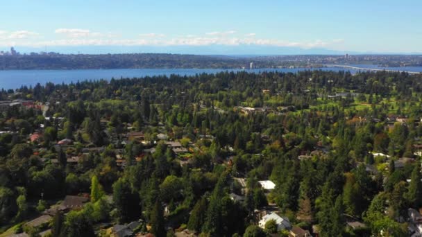 Barrios Residenciales Washington Bellevue — Vídeo de stock