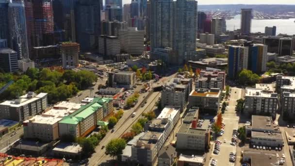 Aanleg Van Infrastructuur Seattle Tunnel 2018 — Stockvideo