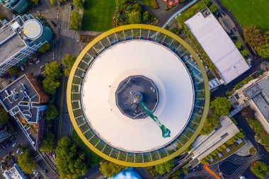 Seattle, Wa, Amerika Birleşik Devletleri - 15 Eylül 2018: Doğrudan genel gider fotoğraf Seattle Space Needle