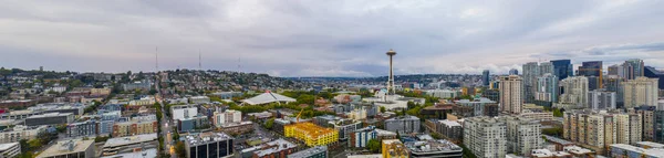 Panorama Aérien Des Drones Seattle Washington Usa — Photo