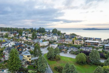 Konut gayrimenkul Batı Seattle Washington ABD hava uçak fotoğrafı