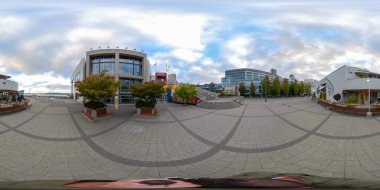 Seattle, Washington, ABD - Eylül 15, 2018:360 sanal gerçeklik görüntü Downtown Seattle Washington doğal seyahat hedef