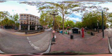 Seattle, Washington, ABD - Eylül 15, 2018:360 sanal gerçeklik görüntü Downtown Seattle Washington doğal seyahat hedef