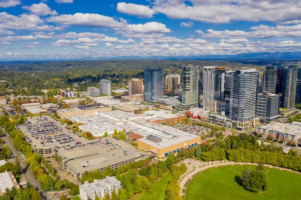 Fotografia Aérea Cena Centro Bellevue Washington — Fotografia de Stock