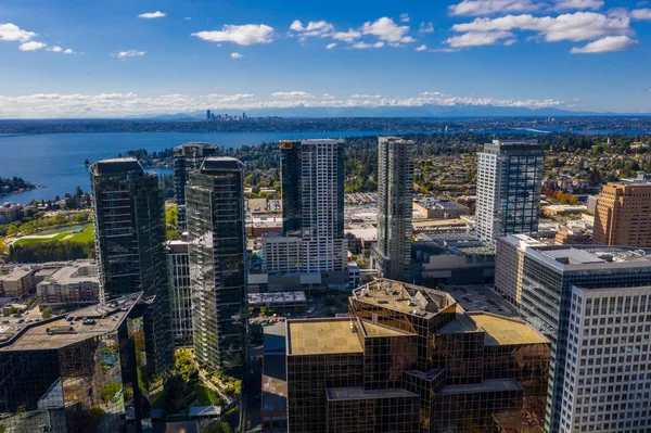 Drone Foto Van Bellevue Washington Usa — Stockfoto