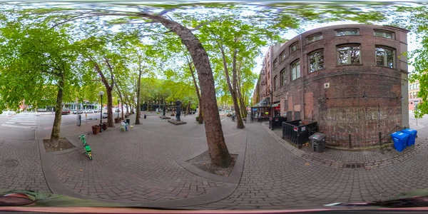 Seattle Washington Usa September 2018 360 Virtual Reality Image Downtown — Stock Photo, Image