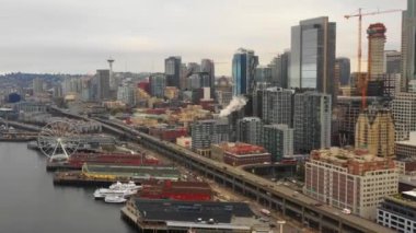 Hava yaklaşım Seattle 4k 60p