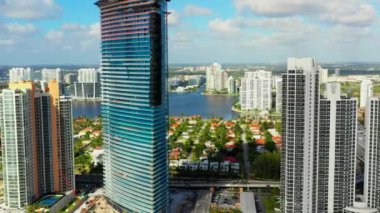 Hisse senedi dron görüntüleri bitti kuleleri Beach Florida