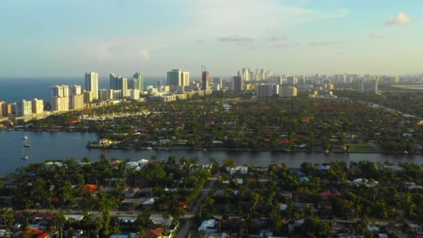 Hollywood Lagos Florida Vídeo Drone — Vídeo de Stock