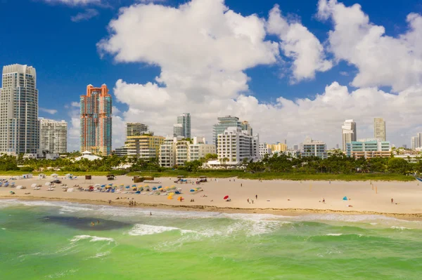 Antenne Sommer Miami Beach — Stockfoto