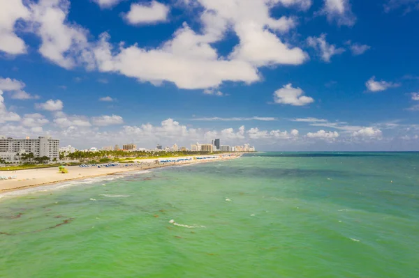 Letecký Snímek Miami Beach Usa — Stock fotografie