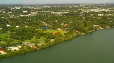 Hava dron görüntüleri Miami Morningside Park