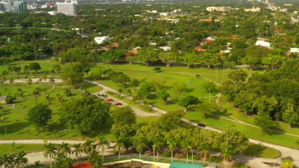 Miami Morningside Park Stock Float — стоковое видео