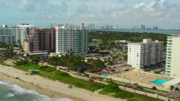 Nieruchomości Nad Oceanem Miami — Wideo stockowe