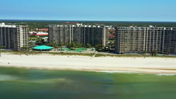 Panama Beach Hurricane Michael Aftermath Semaine Après Drone Aérien Vidéo — Video