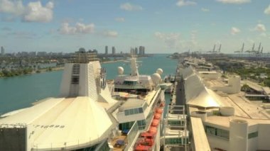 Port Miami Hava dron video yolcu gemisi