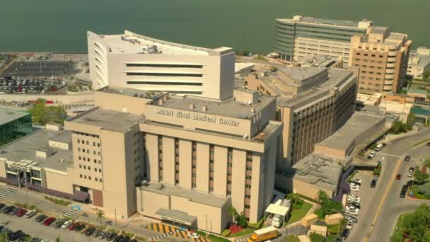 空中轨道西奈山医院迈阿密海滩轨道 — 图库视频影像