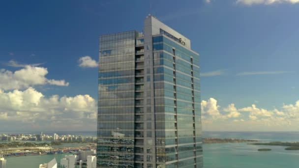 Four Seasons Hotel Miami Riprese Aeree Sul Tetto — Video Stock